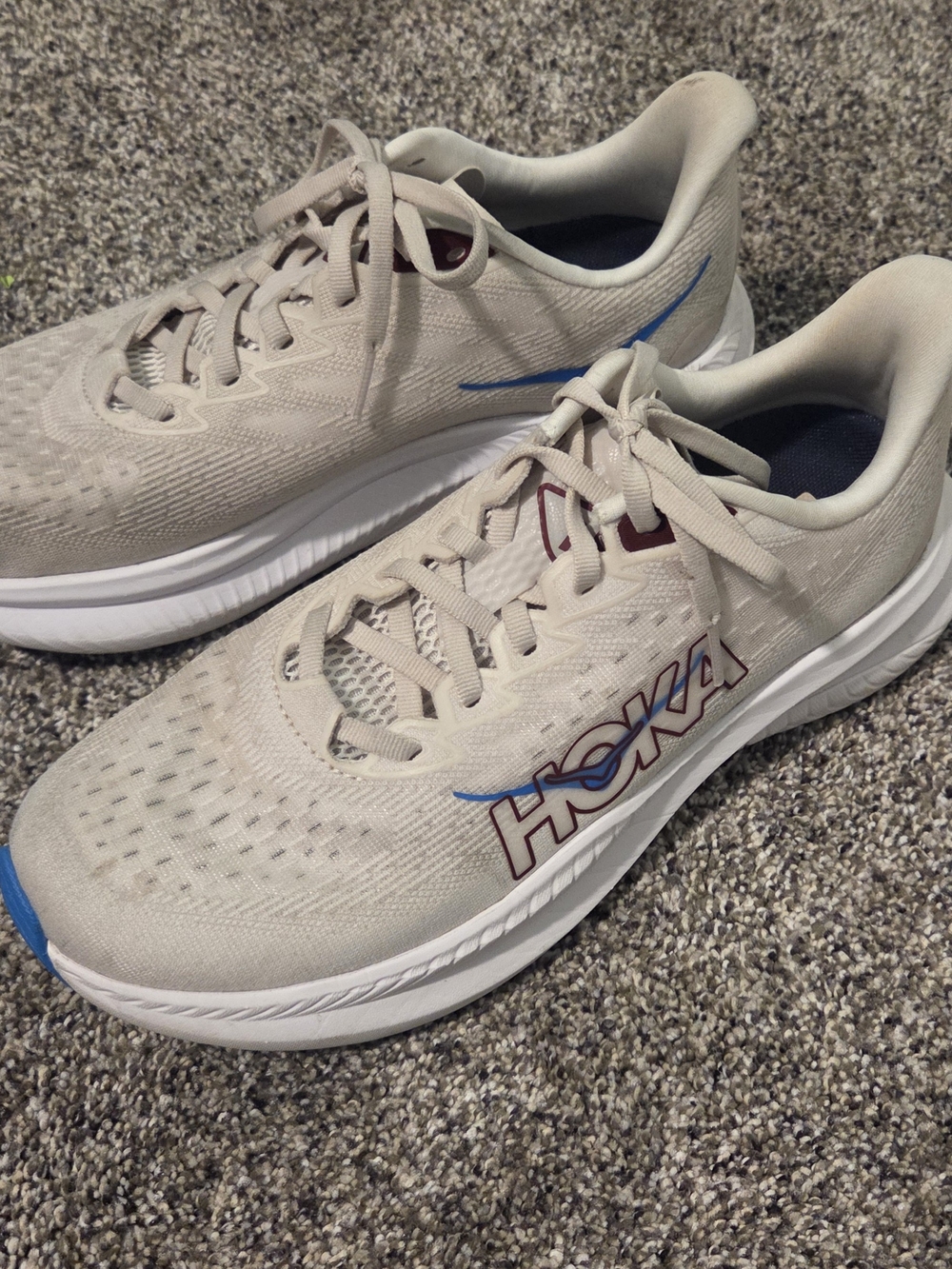 Hoka Wms Mach 6 Beige Shoes SZ. 9
